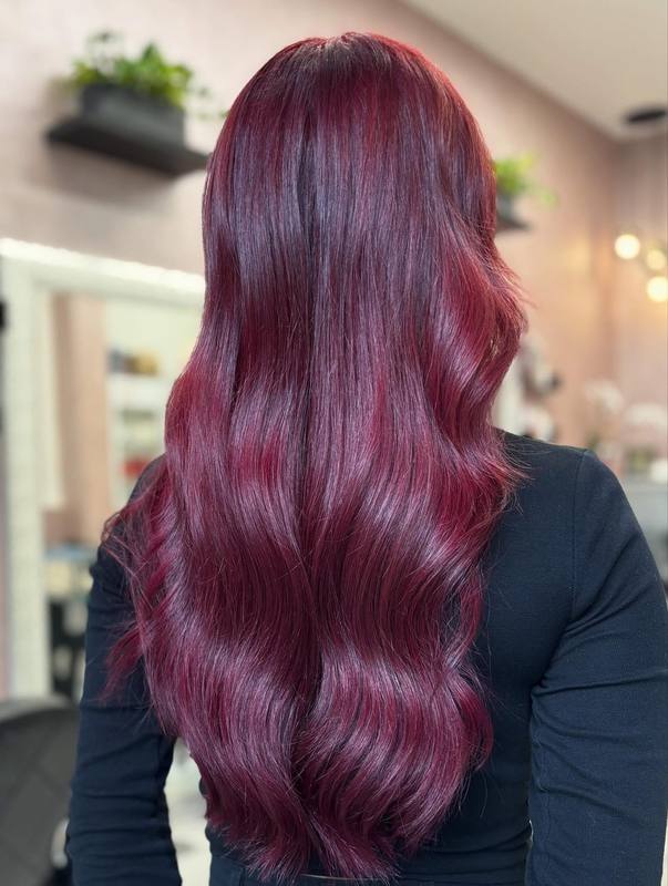 Airtouch melírovanie na dlhých vlasoch — Hair by Iva Vasić